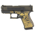 GLOCK 43X, Compensated, Laser Engraved Dragon, Striker Fired, Semi-automatic