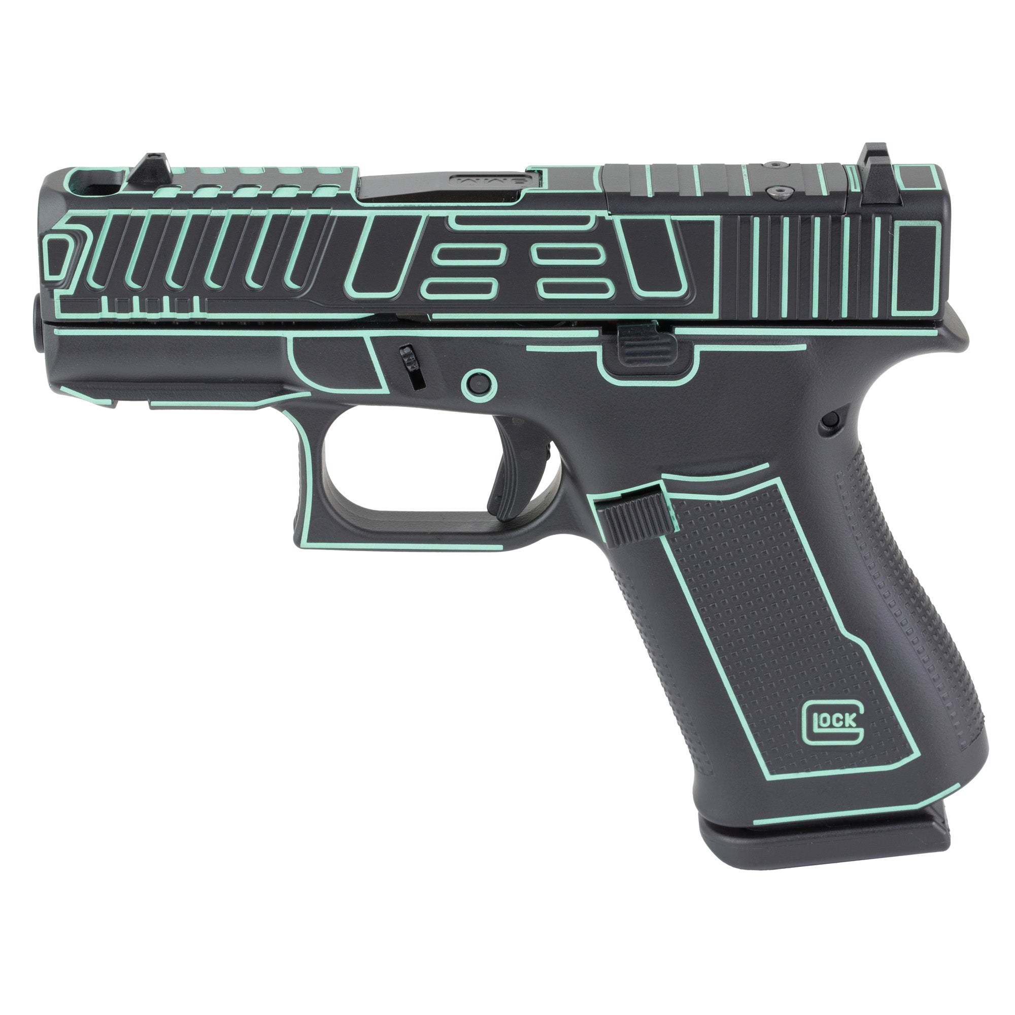 GLOCK 43X, Semi-automatic, Striker Fired, Polymer Frame Pistol, Sub-Compact