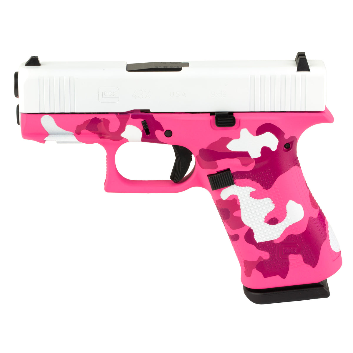 GLOCK 43X, Striker Fired, Semi-automatic, Polymer Frame Pistol, Sub-Compact