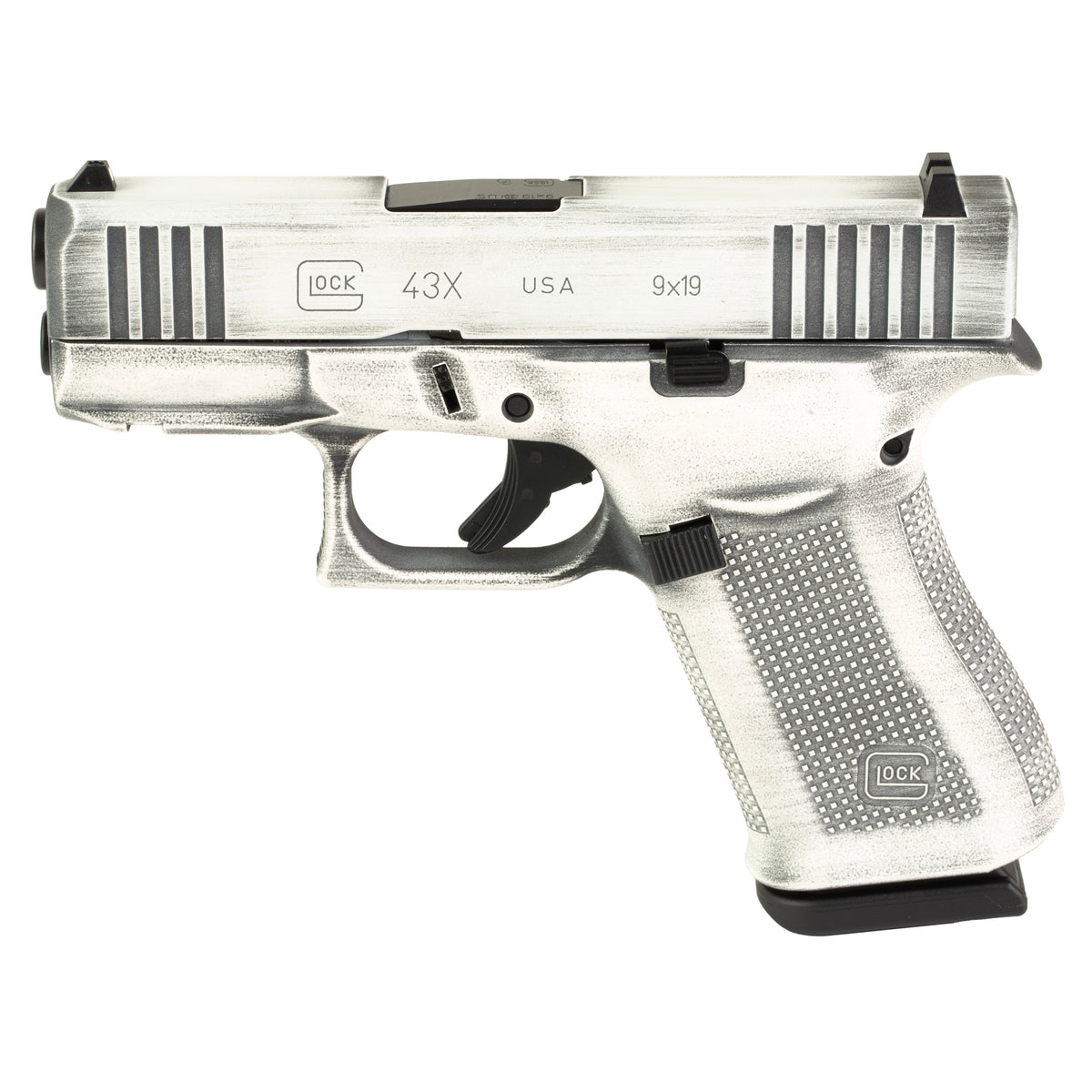 GLOCK 43X, Striker Fired, Semi-automatic, Polymer Frame Pistol, Sub-Compact