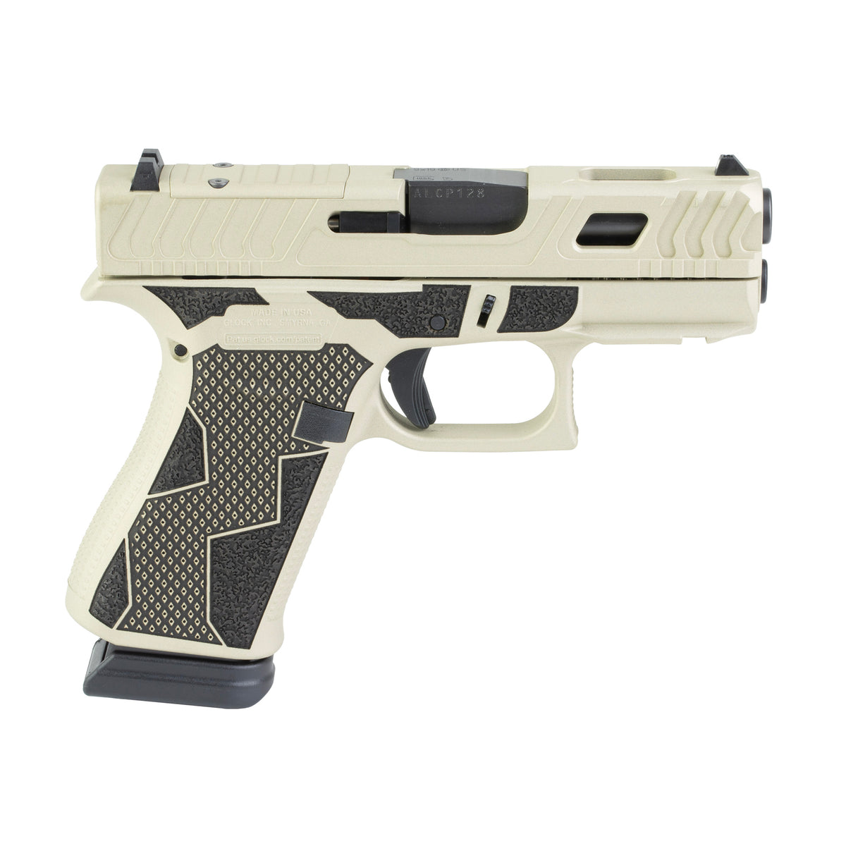 GLOCK 43X - 9MM 15rd (Custom Banshee Two-Toned Cerakote Finish by Shark Coast Tactical)