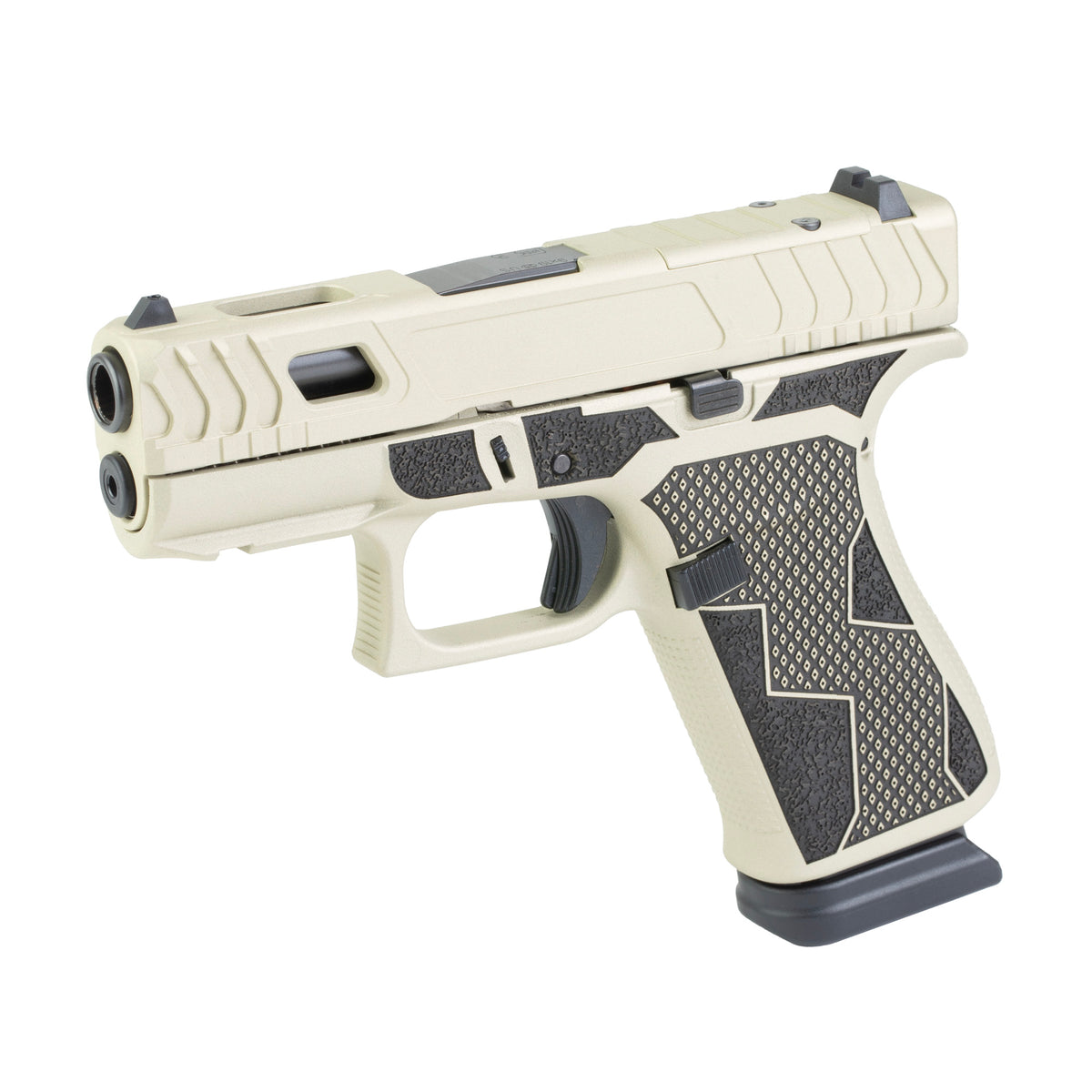 GLOCK 43X - 9MM 15rd (Custom Banshee Two-Toned Cerakote Finish by Shark Coast Tactical)