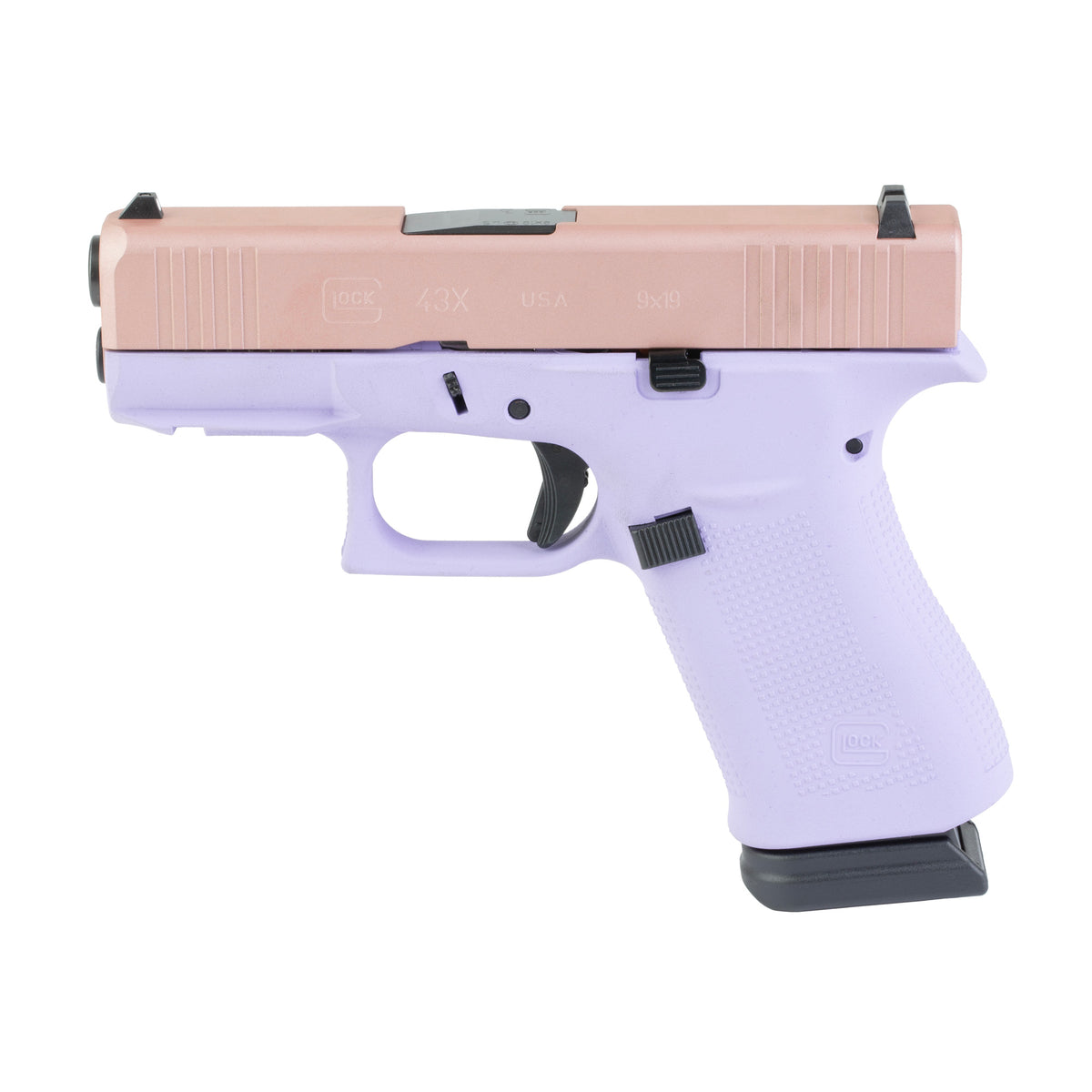 GLOCK 43X 9MM 15RD LAVENDER LUXE