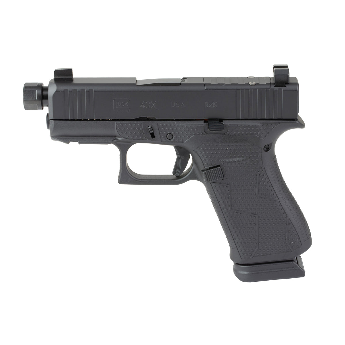GLOCK 43X 9MM 15RD BLACKOUT2 TB