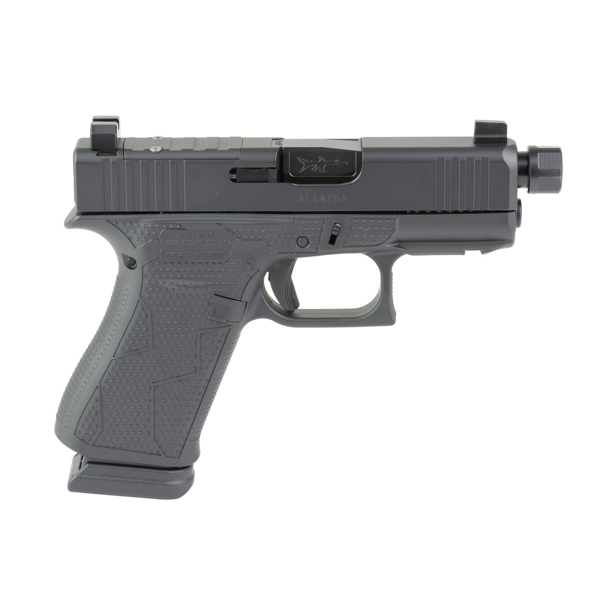 GLOCK 43X - 9MM 15rd (Custom Blackout Cerakote Finish By Shark Coast Tactical)