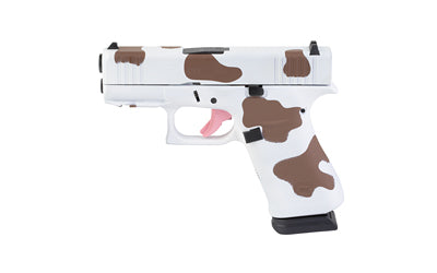 GLOCK 43X 9MM 15RD BRN COW PRINT