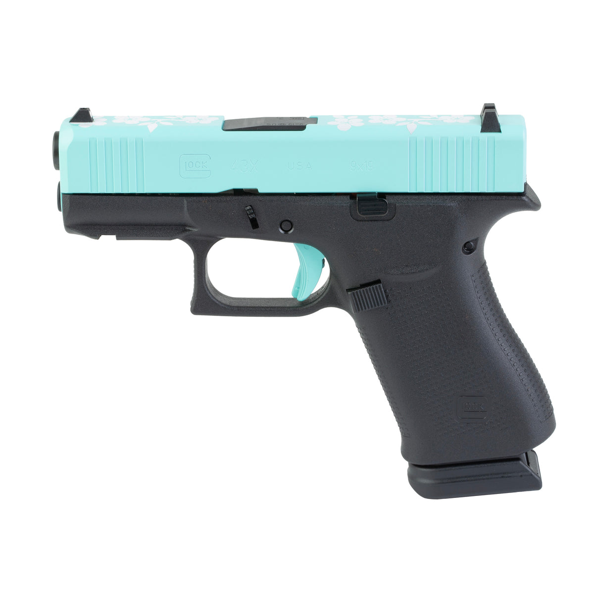 GLOCK 43X - 9MM 3.41" 15rd (Custom Mint Condition Cerakote Finish by Skydas)