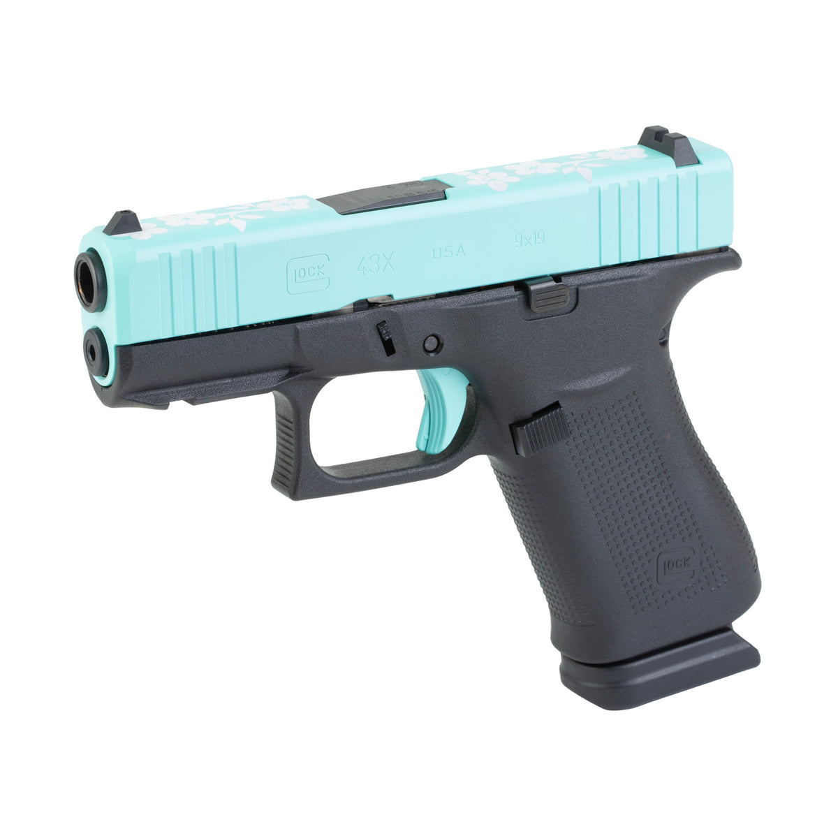 GLOCK 43X - 9MM 3.41" 15rd (Custom Mint Condition Cerakote Finish by Skydas)