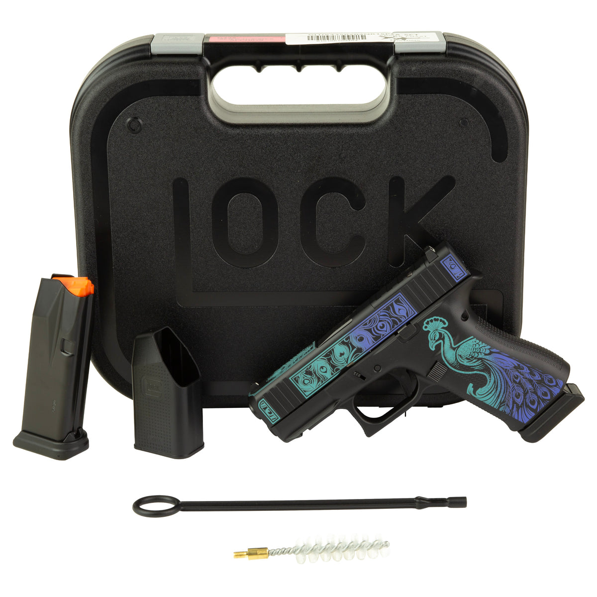 GLOCK 43X - 9MM 3.41" 15rd (Custom Peacock Cerakote Finish by Shark Coast Tactical)