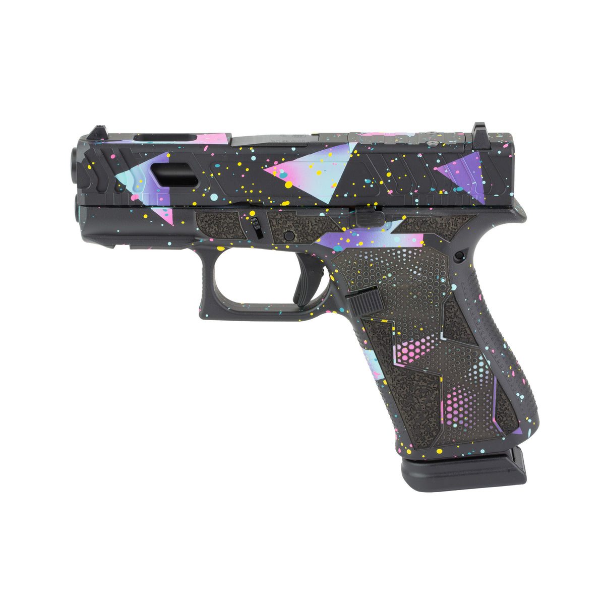 GLOCK 43X - 9MM 3.41" 15rd (Custom 80's Night Cerakote Finish by Shark Coast Tactical)