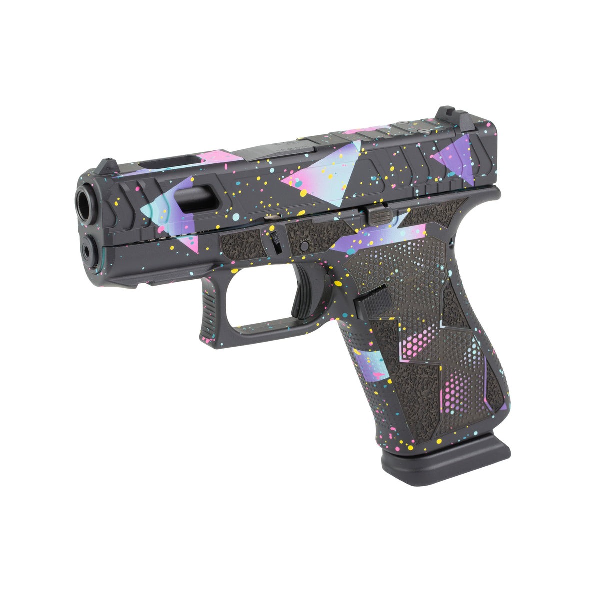 GLOCK 43X - 9MM 3.41" 15rd (Custom 80's Night Cerakote Finish by Shark Coast Tactical)