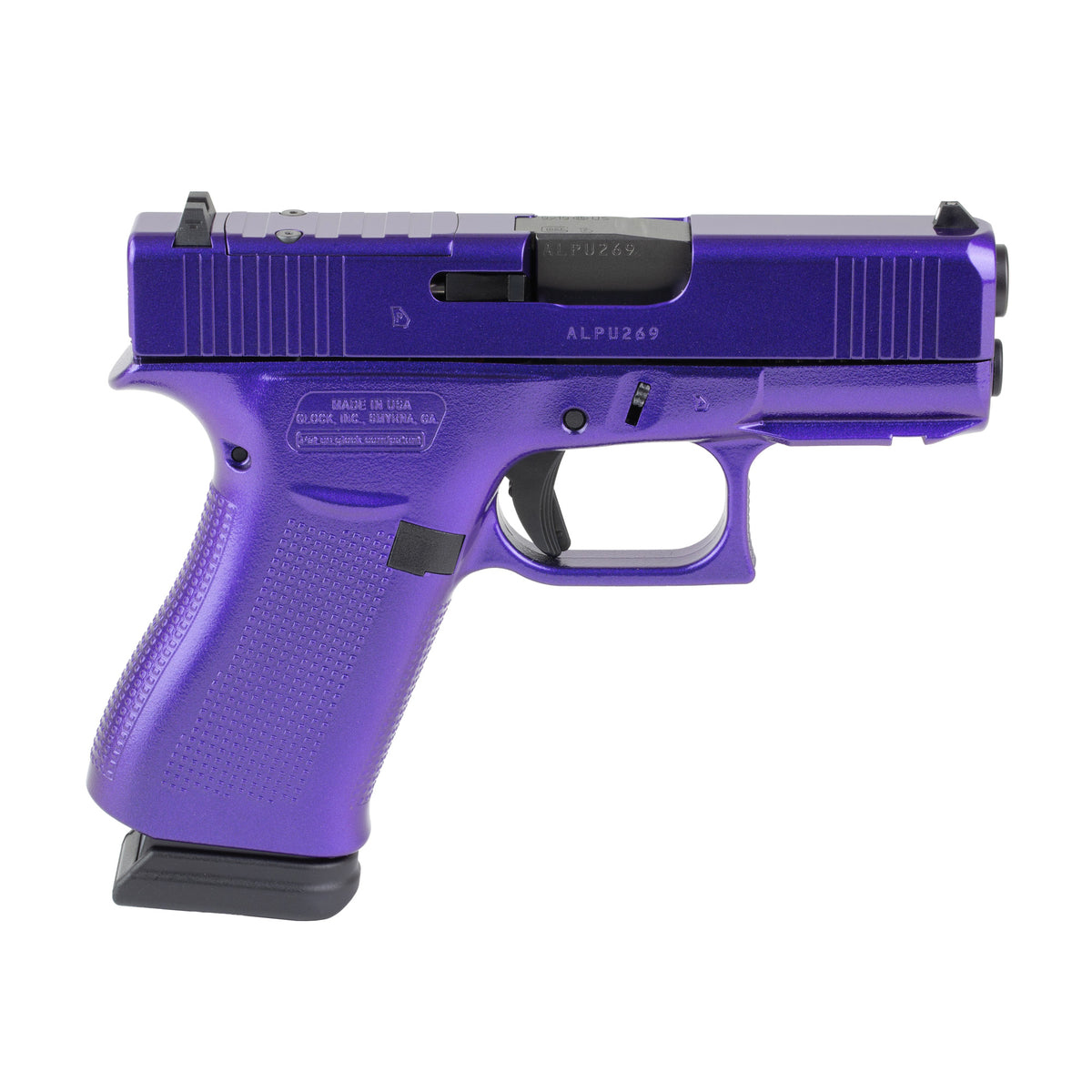 GLOCK 43X - 9MM 3.41" 15rd (Custom Gun Candy Majesty Cerakote Finish by Shark Coast Tactical)