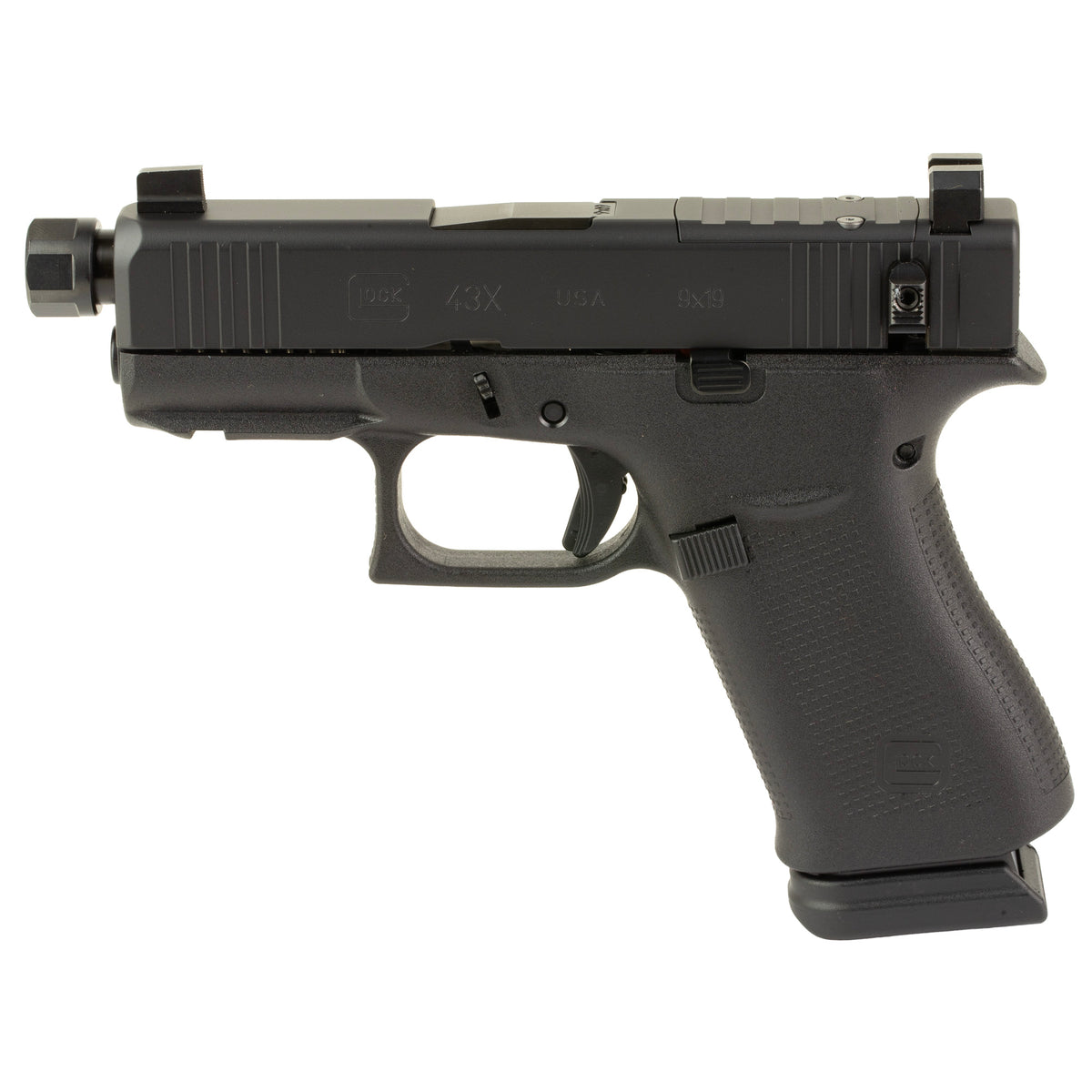 GLOCK 43X - 15rd (Black Cerakote by Shark Coast Tactical)