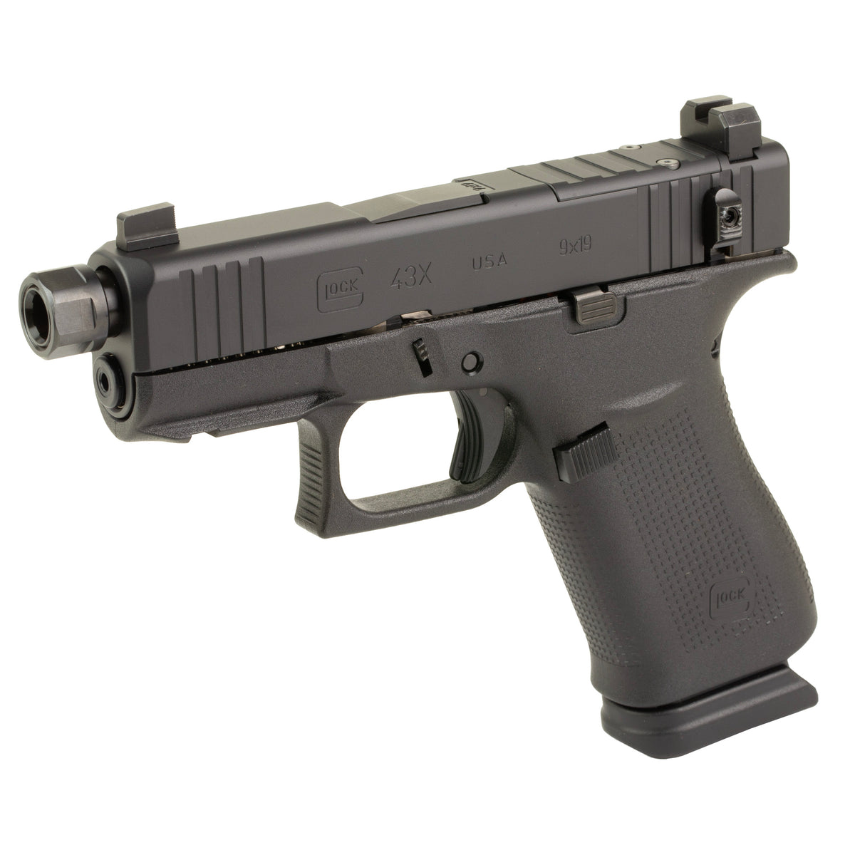 GLOCK 43X - 15rd (Black Cerakote by Shark Coast Tactical)