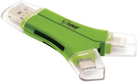 iOS 4 in 1 Card Reader USB C  Micro USB  USB 2.0 Lightning