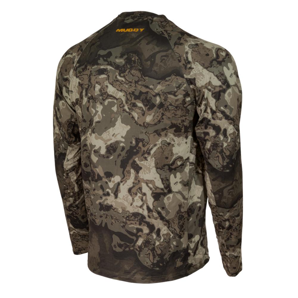 BASE LAYER CREW TOP VEIL CANYON GREY 3XL
