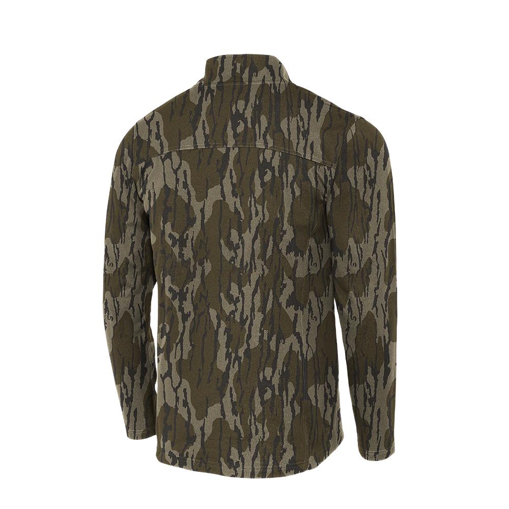 DV8 QUEST MIDWEIGHT QUARTER ZIP MOSSY OAK BOTTOMLAND SMALL