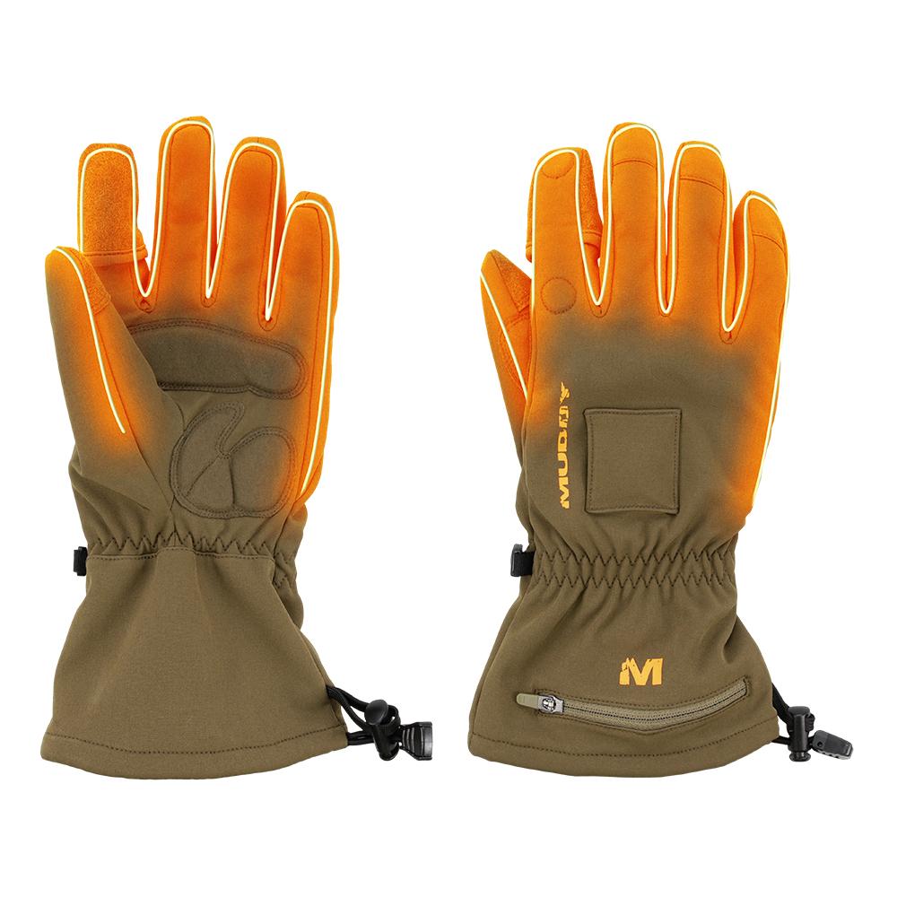 NUCLEUS HEATED SOFTSHELL GLOVE BROWN CLAY MEDIUM