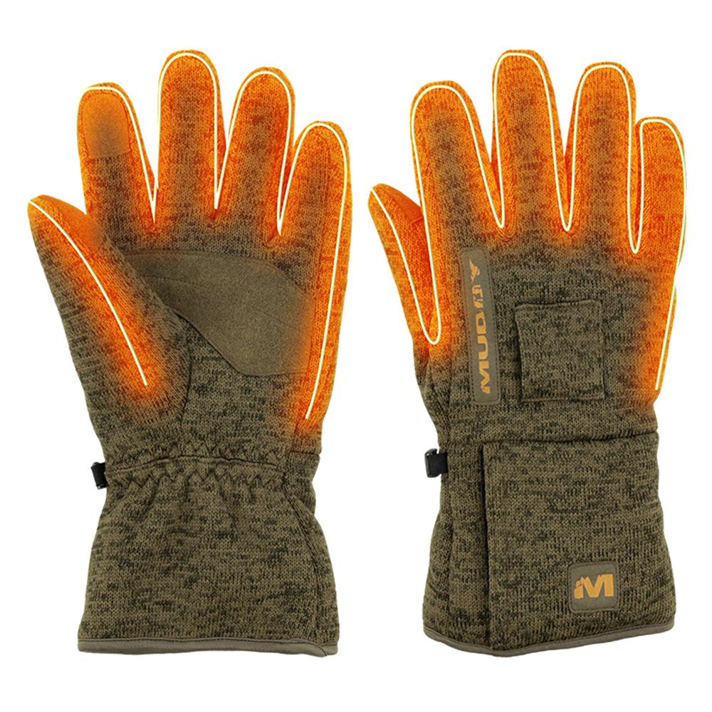 NUCLEUS HEATED MIDWEIGHT GLOVE BROWN CLAY MEDIUM