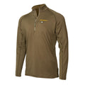 NUCLEUS HEATED QUARTER ZIP BROWN CLAY XL