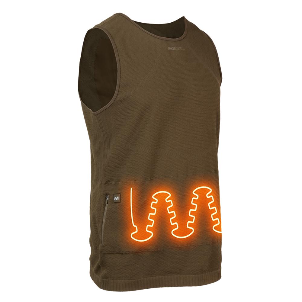 NUCLEUS HEATED VEST BROWN CLAY 2XL