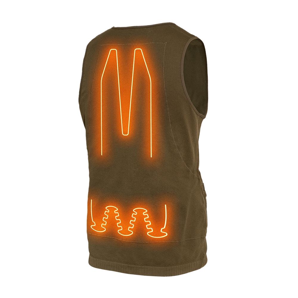 NUCLEUS HEATED VEST BROWN CLAY MEDIUM