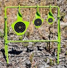 Spinning target system rated for .22 pistol and rifle shooters