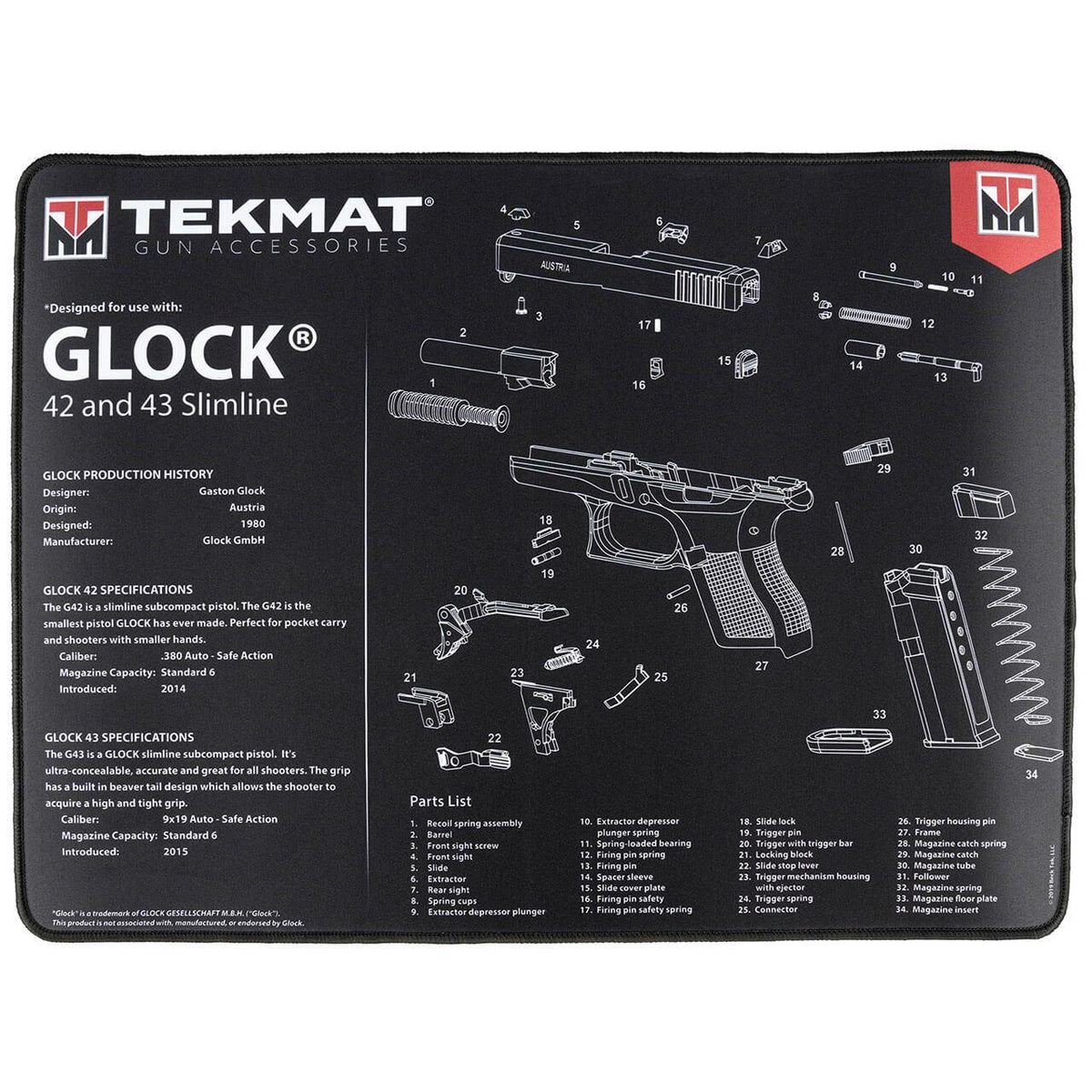 TekMat Ultra 20 Glock 42-43