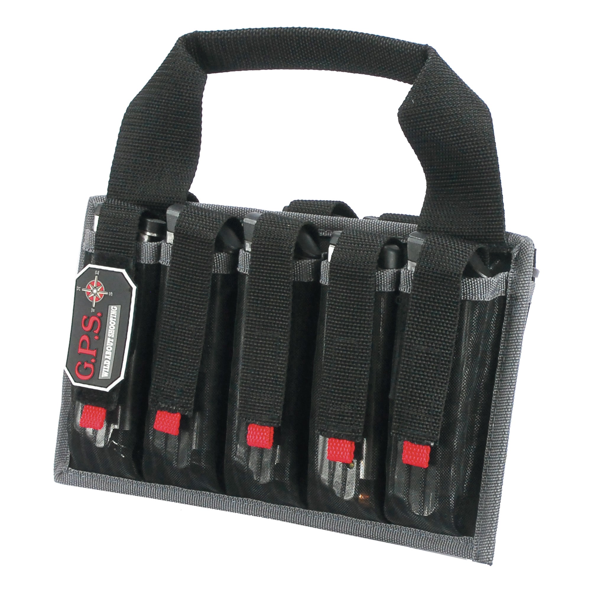 GPS Magazine Tote, Black, Soft, Fits 10 SA Pistol Mags