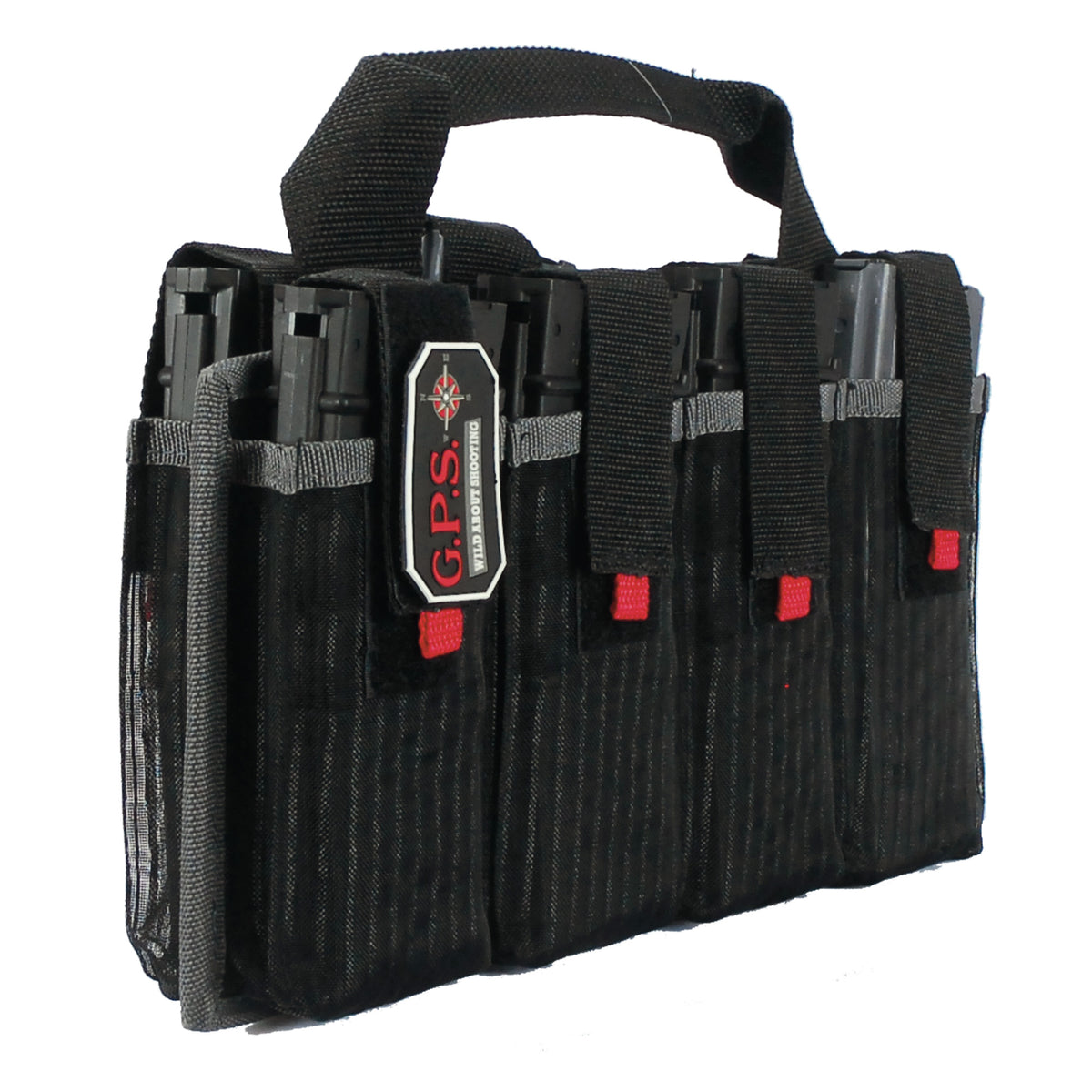 GPS Magazine Tote, Black, Soft, Fits 8 AR Style Mags