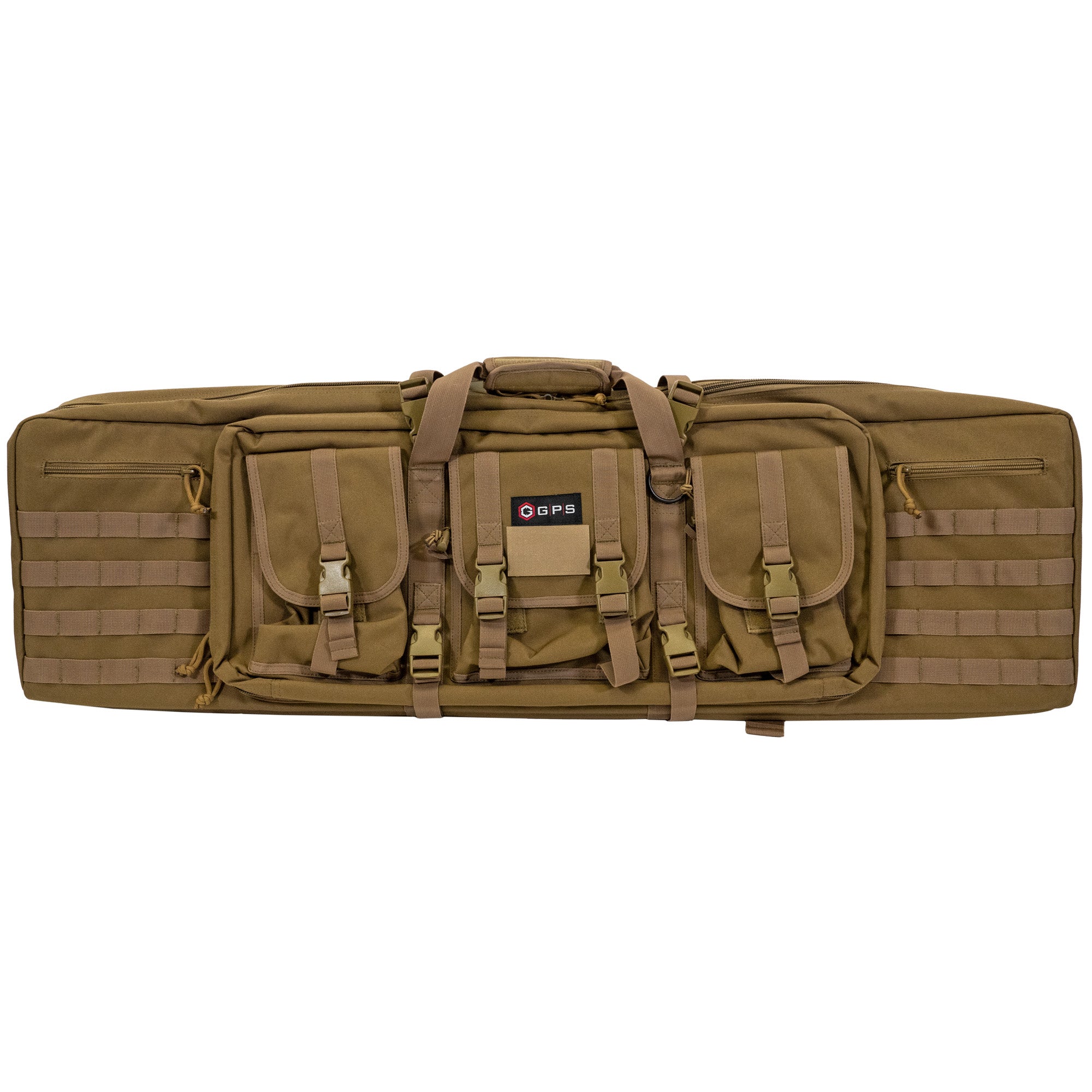 GPS Tactical Double Rifle Case, Flat Dark Earth, 42", 600 Denier Polyester