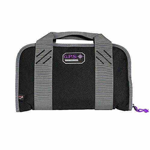 Double Compact Pistol Case w/mag storage & dump cup Purple