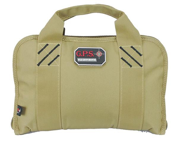 Double Pistol Case w/mag storage & dump cup Tan