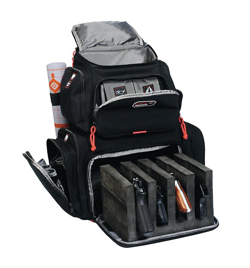 Handgunner Backpack w/Cradle for 4 handguns Black