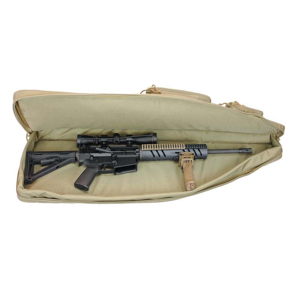 42 TACTICAL AR CASE W  EXTERNAL HANDGUN CASE - BLACK