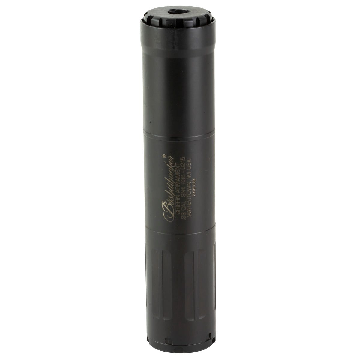 Griffin Armament Bushwhacker 36, Suppressor, .36 Cal, 7.2" Length, 1.5" Diameter
