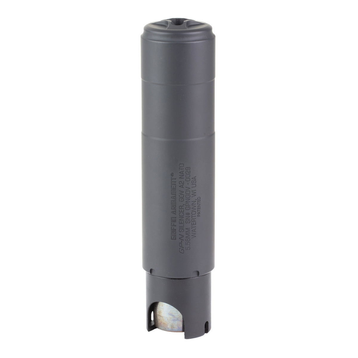 Griffin Armament GP-NATO, Suppressor, 5.56MM, 6.5" Length, 1.5" Diameter