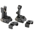 Griffin Armament M2 Sights, Front/Rear Folding Sights, Fits Picatinny Rails, Matte Finish