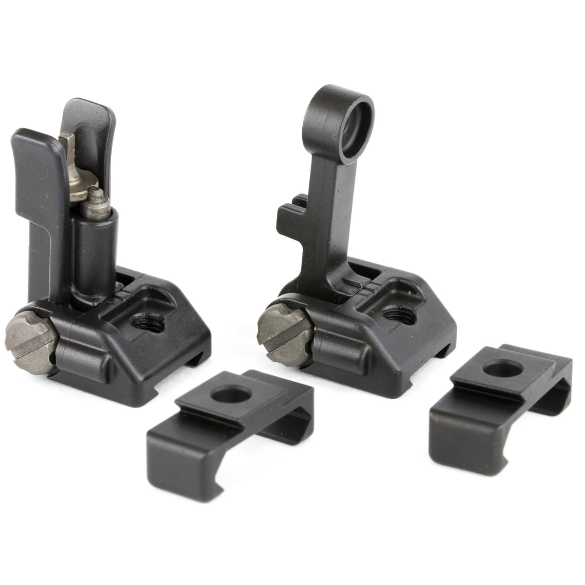 Griffin Armament M2 Sights, Front/Rear Folding Sights, Fits Picatinny Rails, Matte Finish
