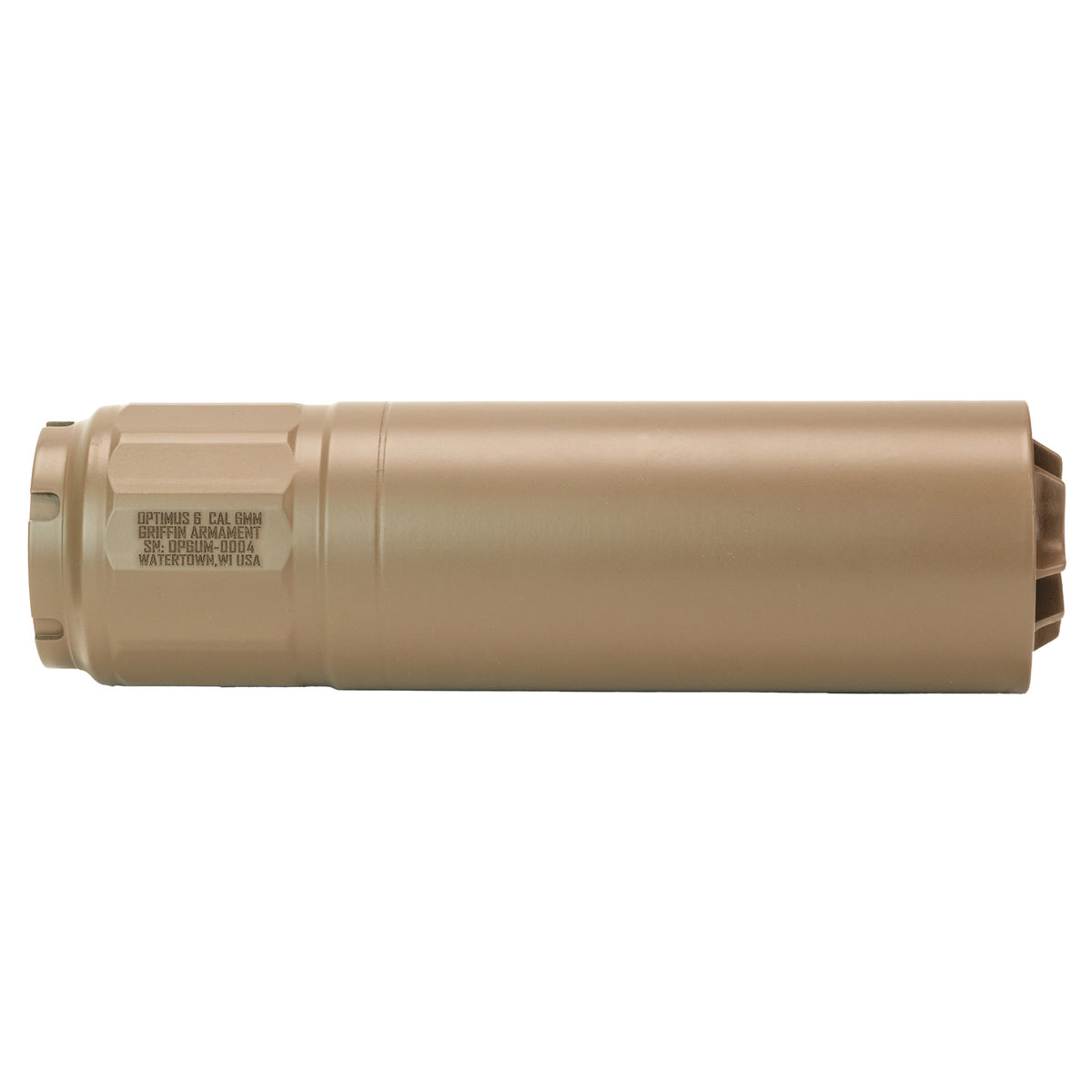 Griffin Armament Optimus 6 Utility Mount, Suppressor, 6MM, 6.02" Length, 1.73" Diameter