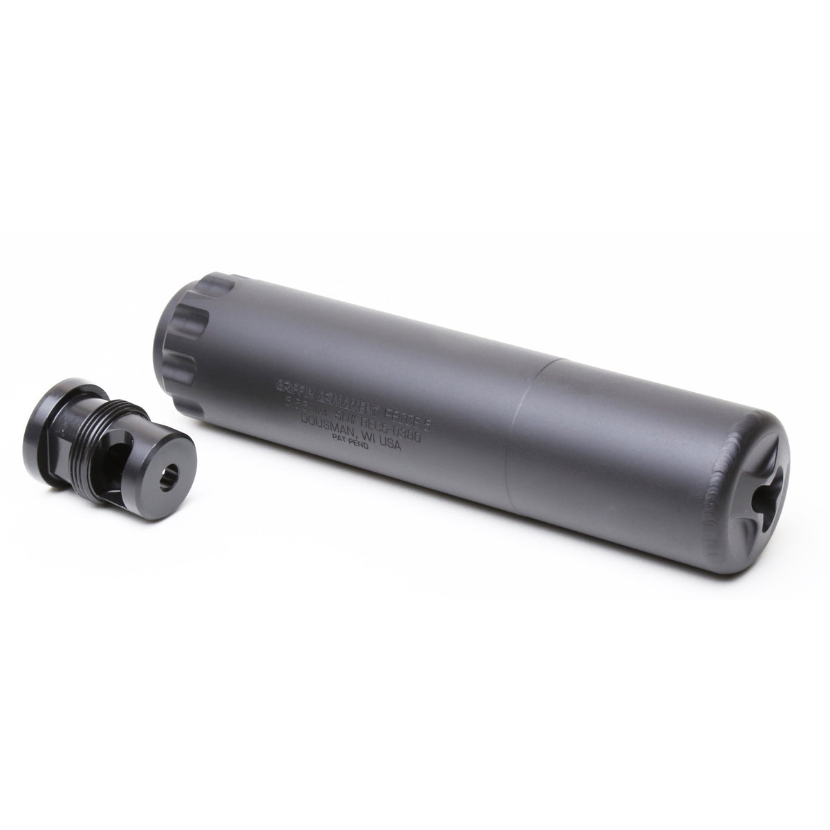 Griffin Armament Recce 5, Suppressor, 5.56 NATO, 6.2" Length, 1.5" Diameter