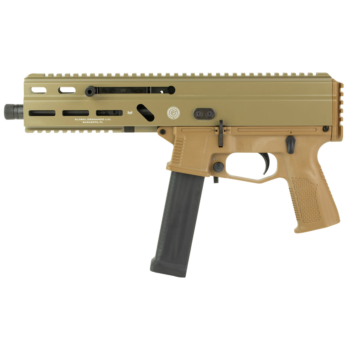 Grand Power Stribog SP10A3, Semi-automatic, Aluminum Frame Pistol, 10MM, 8" Barrel