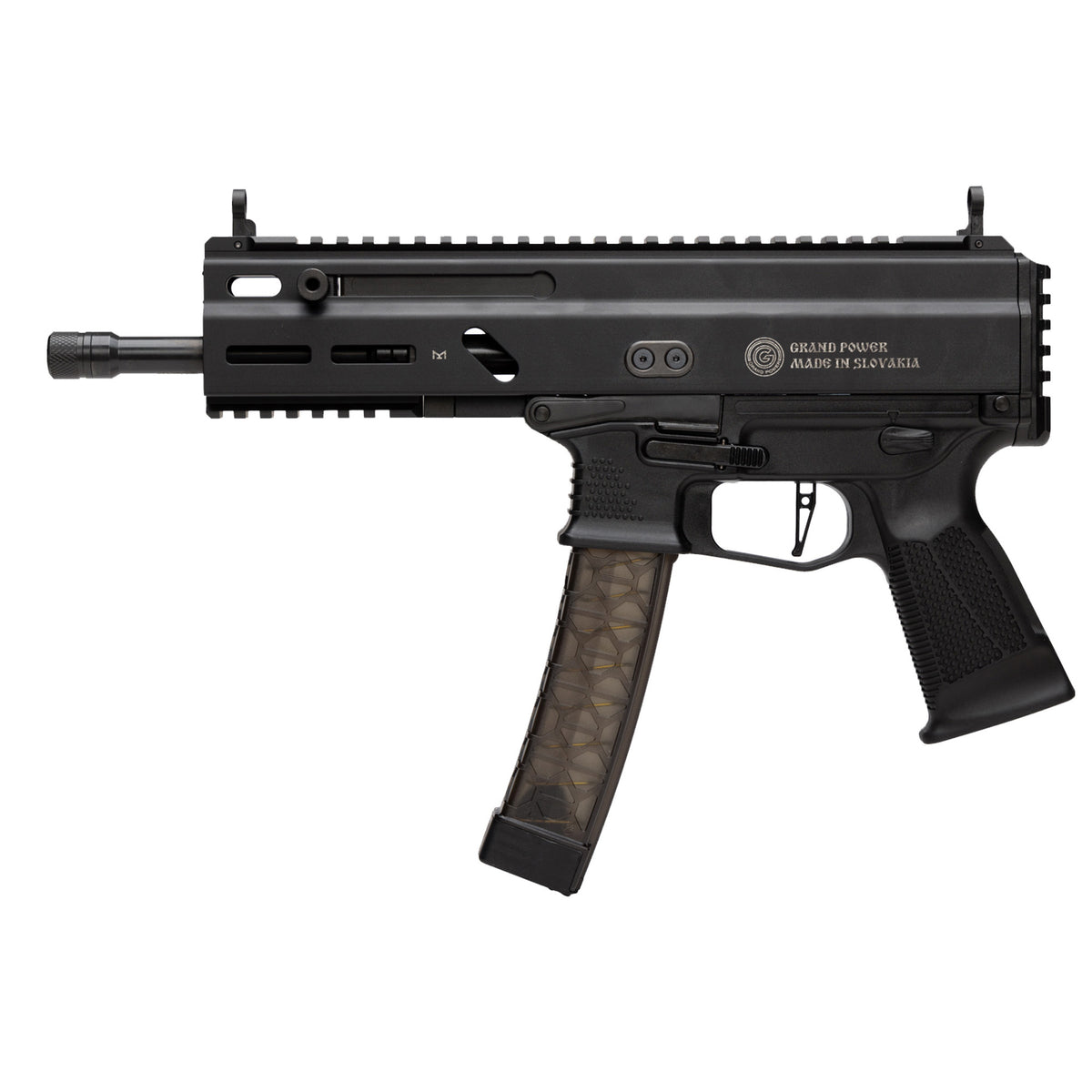 Grand Power Stribog SP9A1, Semi-Automatic Pistol, 9MM, 8" Threaded Barrel, Aluminum Frame