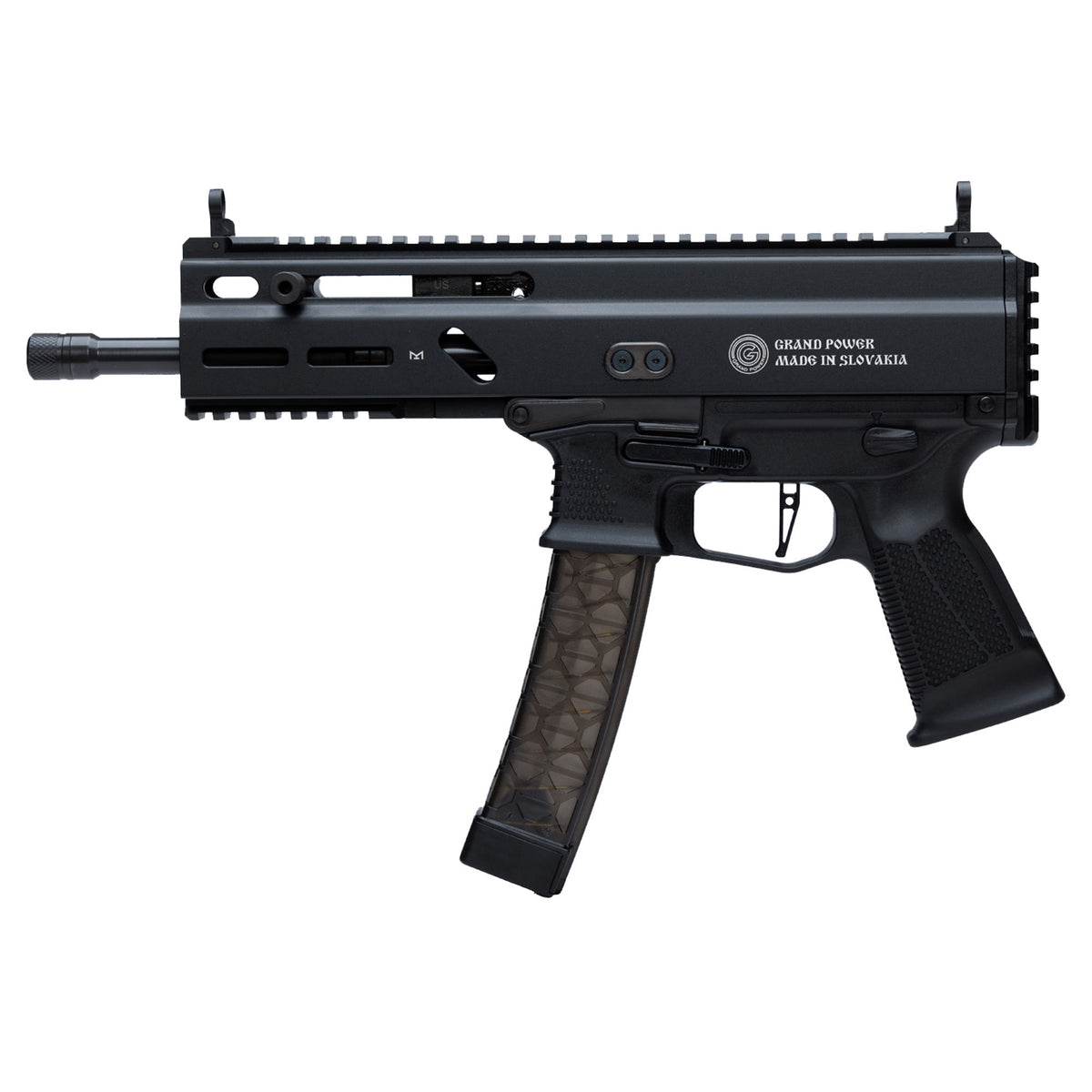 Grand Power Stribog SP9A3, Semi-Automatic Pistol, 9MM, 8" Threaded Barrel, Aluminum Frame