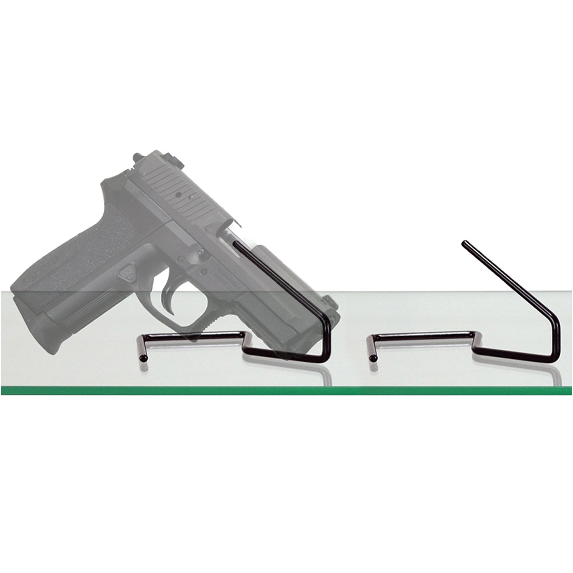 Gun Storage Solutions Handgun Kikstands, Vinyl coated, Fits Guns As Small As .22 Caliber