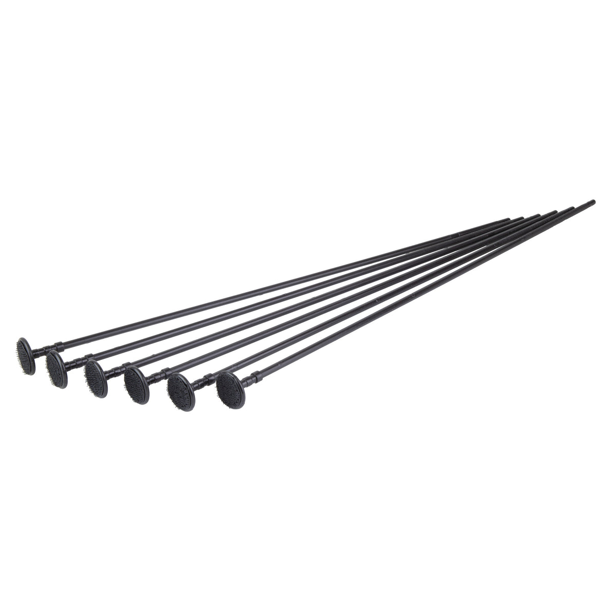 Gun Storage Solutions Rifle Rods, Fit .22 Caliber and Larger, 16" Length, Black, 6 Pack