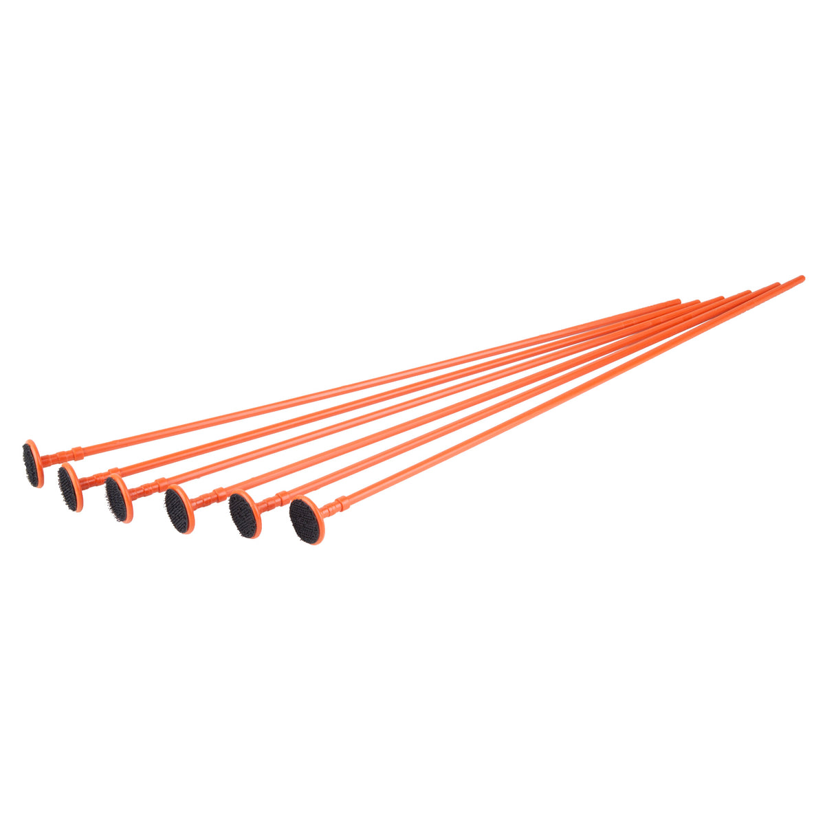 Gun Storage Solutions Rifle Rods, Fit .22 Caliber and Larger, 16" Length, Orange, 6 Pack