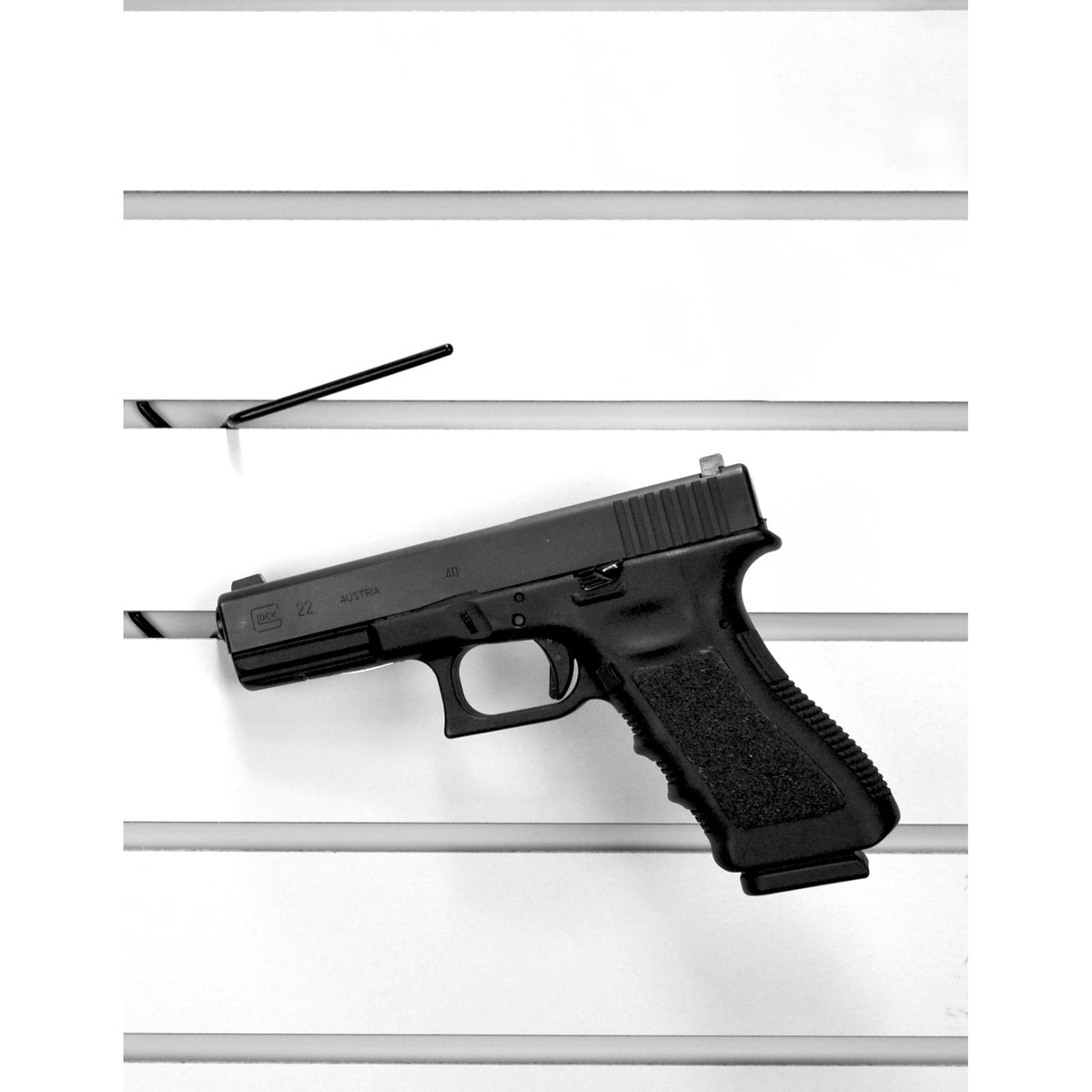 Gun Storage Solutions Slatwall Snipers, Vinyl Coated, Fits Guns As Small As .22 Caliber