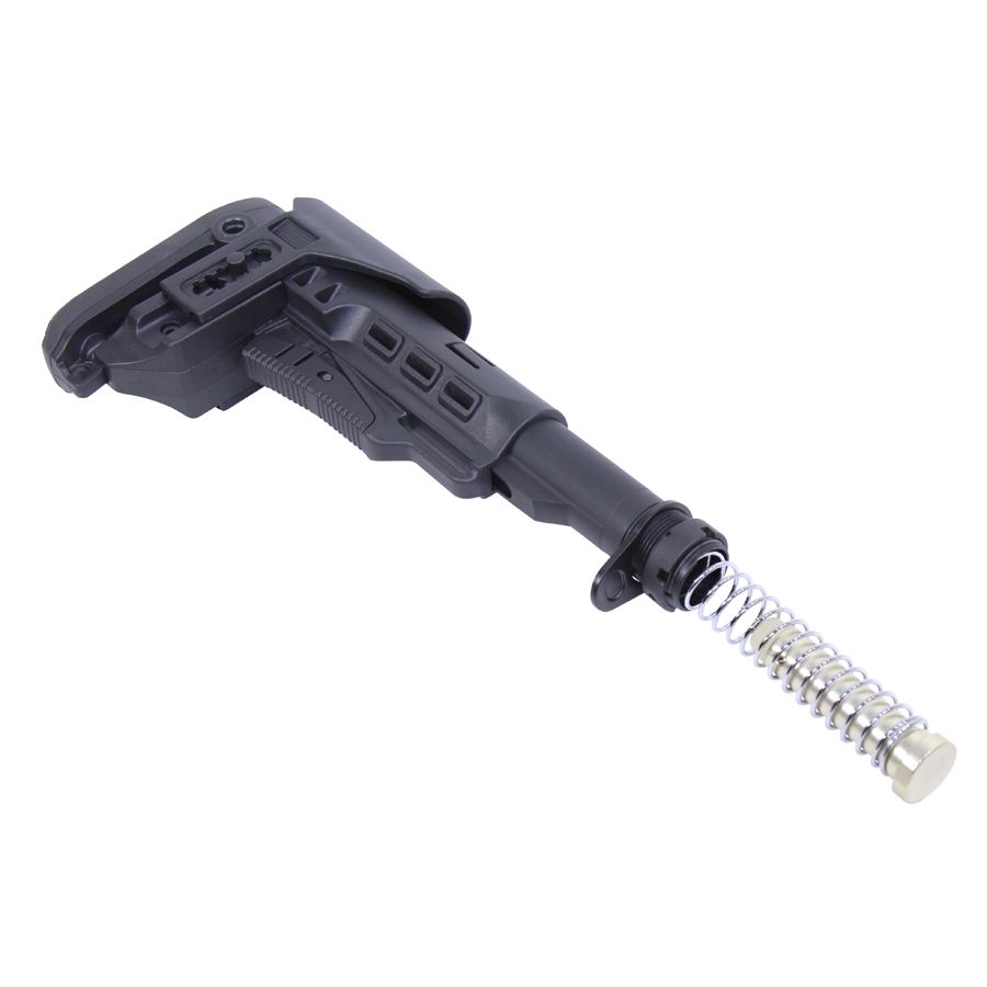 AR-15 M.C.S Stock (Multi Caliber Collapsible Stock) W/ Adjustable Cheek Riser