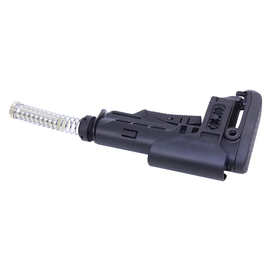 AR-15 M.C.S Stock (Multi Caliber Collapsible Stock) W/ Adjustable Cheek Riser